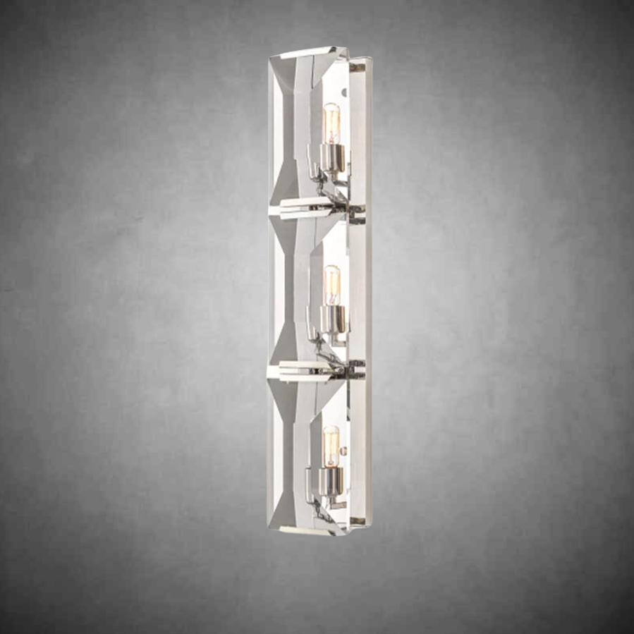 Harlew Crystal Triple Wall Lamp