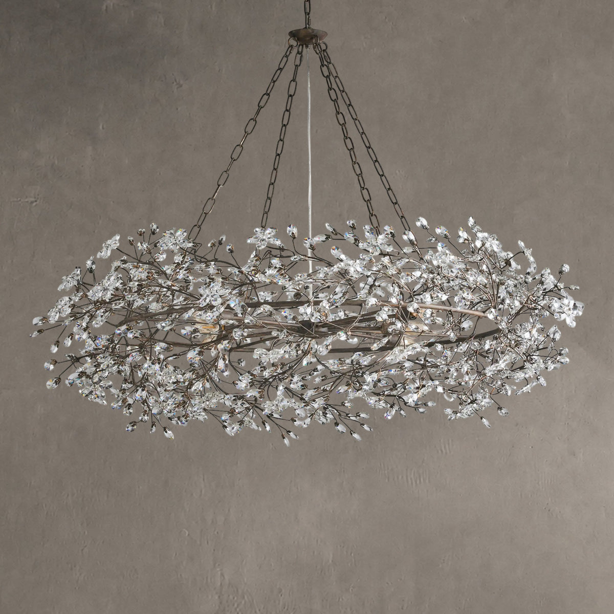 Roselle Crown Chandelier 39" 48" 60"