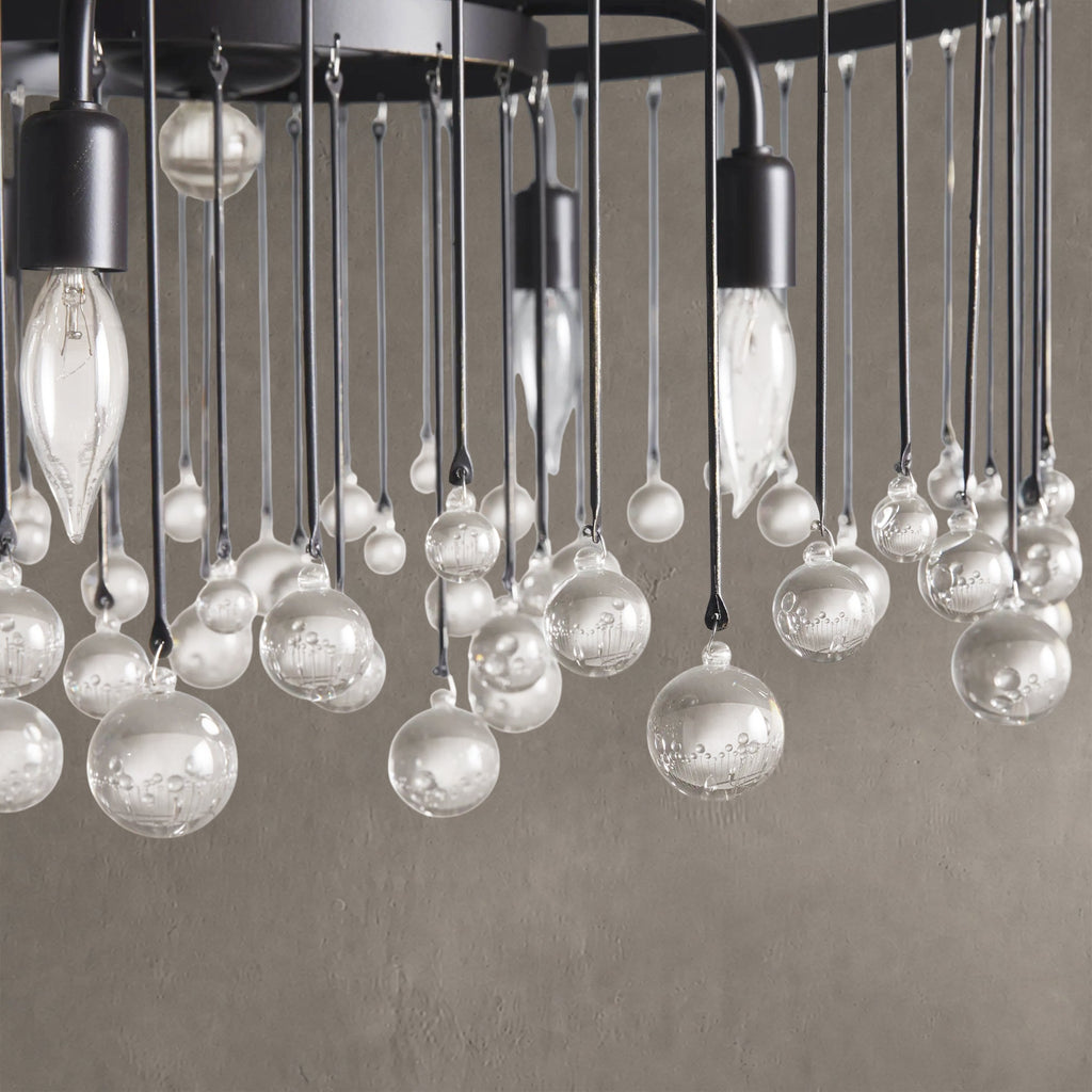 Aurelle Crystal Ball Round Chandelier 5 Light / 8 Light