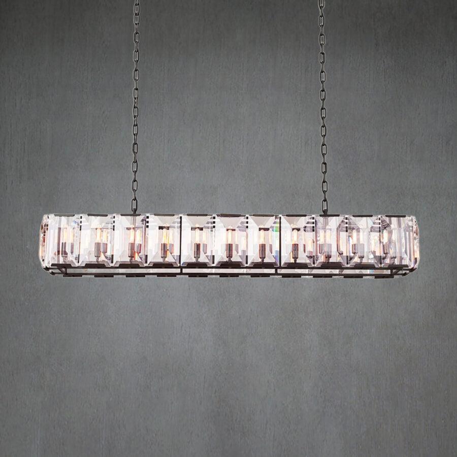Harlew Crystal Rectangular Chandelier42''54''62''74"