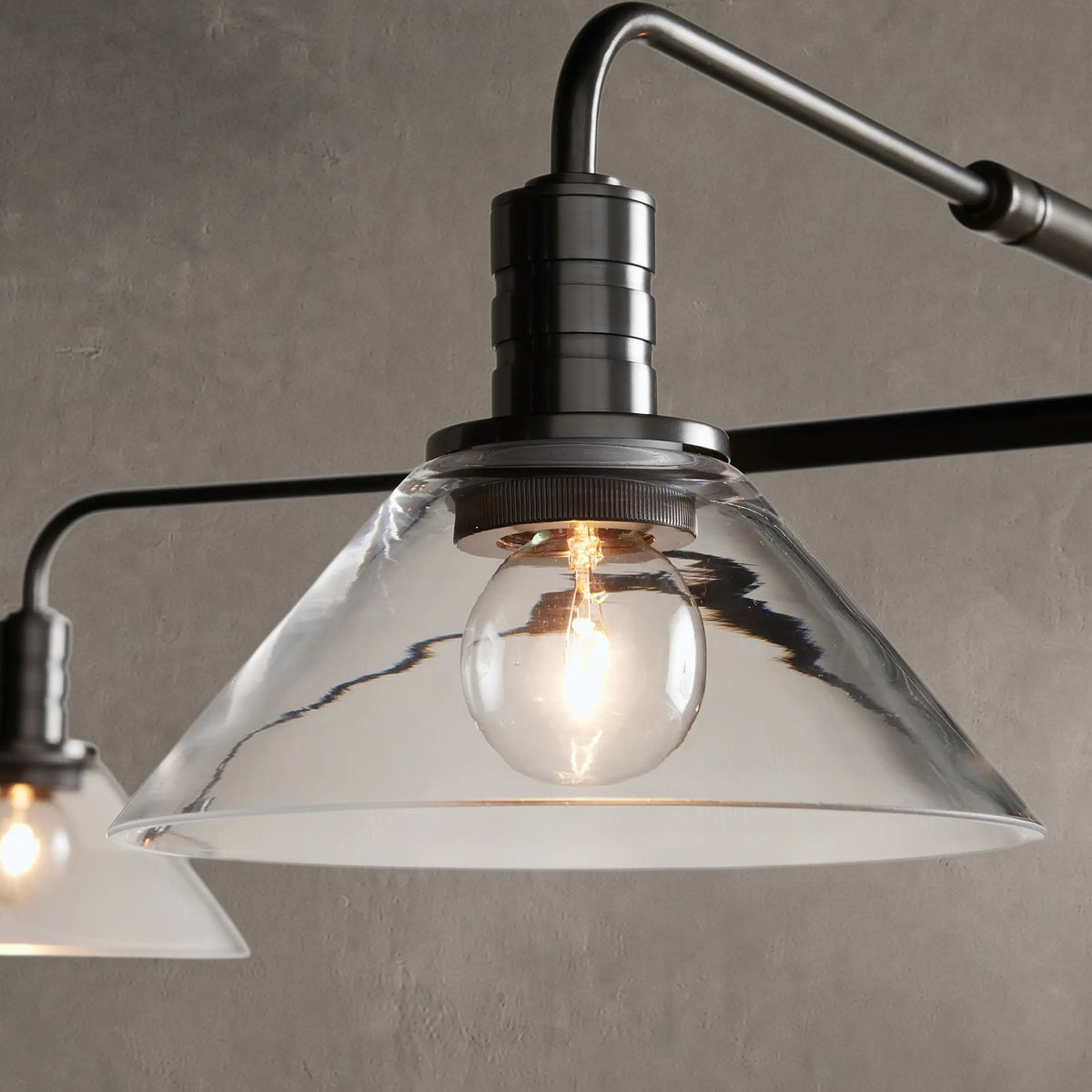 Torvane Glass Round Chandelier 30'' 52''
