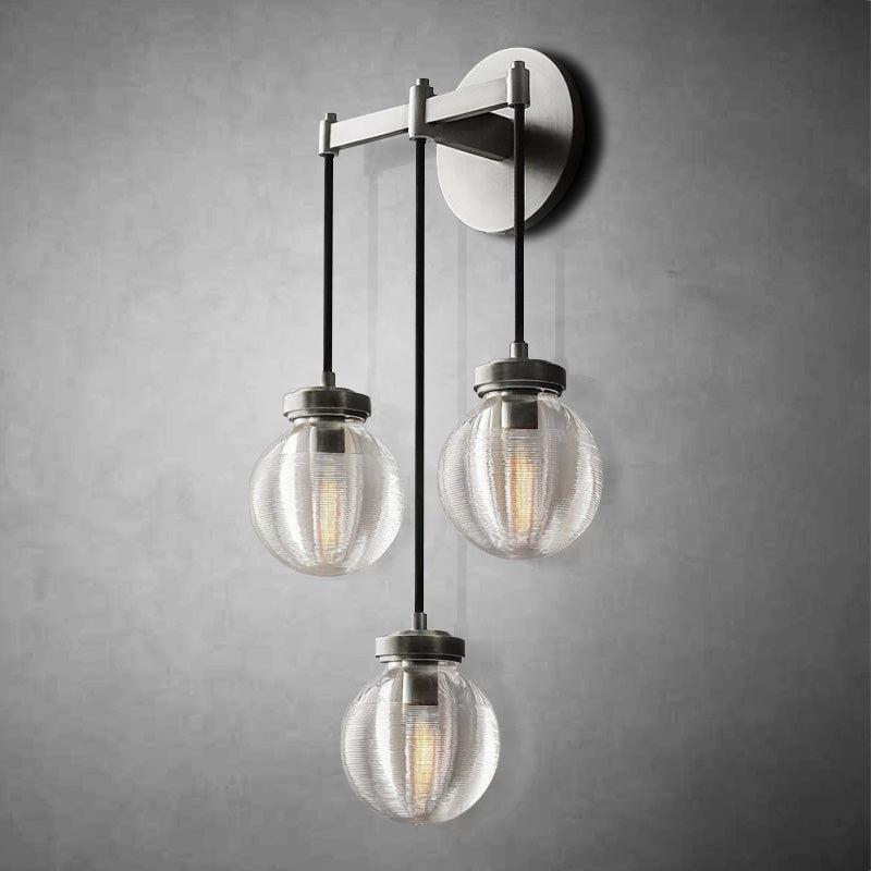 Pearls Glass 3-Head Wall Sonce
