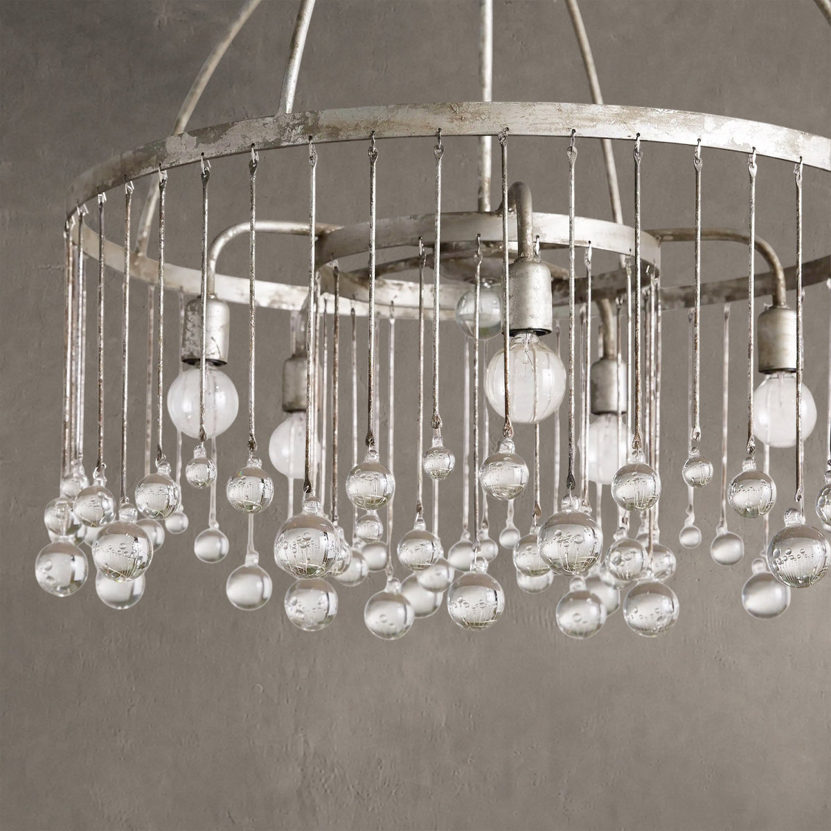 Aurelle Crystal Ball Round Chandelier 5 Light / 8 Light