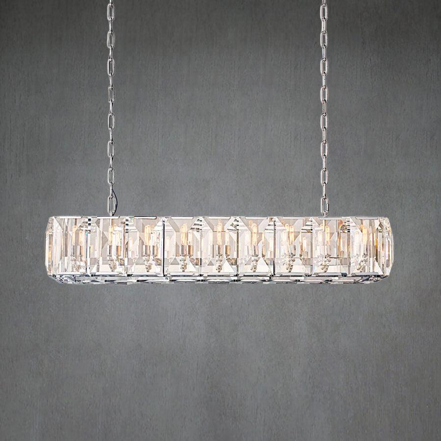 Harlew Crystal Rectangular Chandelier42''54''62''74"