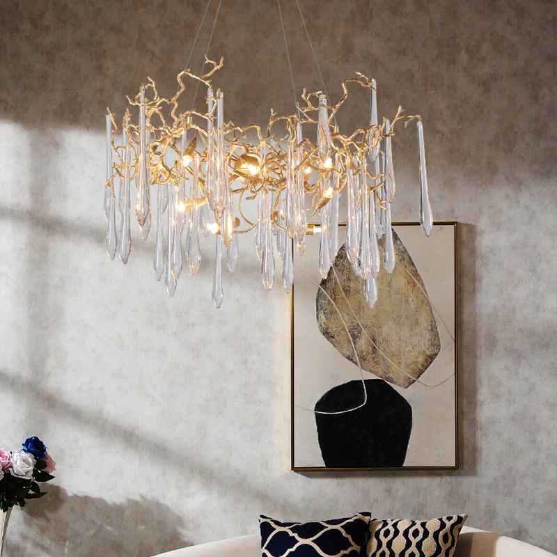 Cecily Modern Crystal Branch Chandelier
