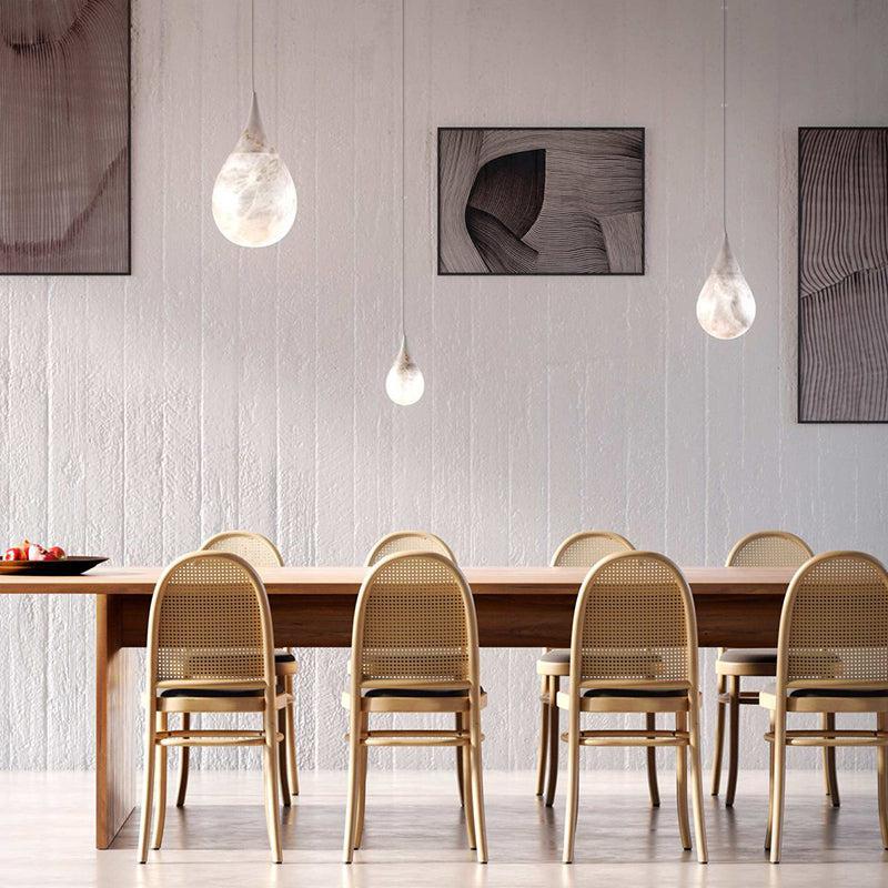 Alabaster Rain Pendant Lighting, Dining Table Pendant
