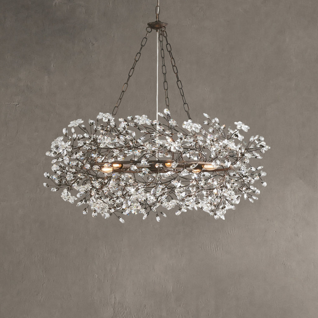Roselle Crown Chandelier 39" 48" 60"