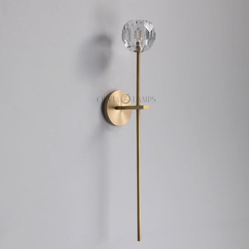 Bille De Crystal Grand Wall Sconce 28"H