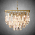 1920s Odaon Art Deco Square Chandelier 22"