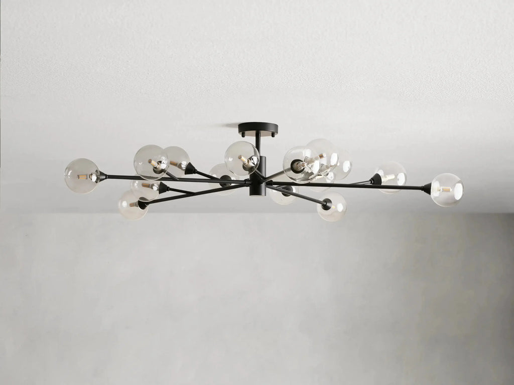 Apollo Modern Glass Ball Flushmount 20''36''47''