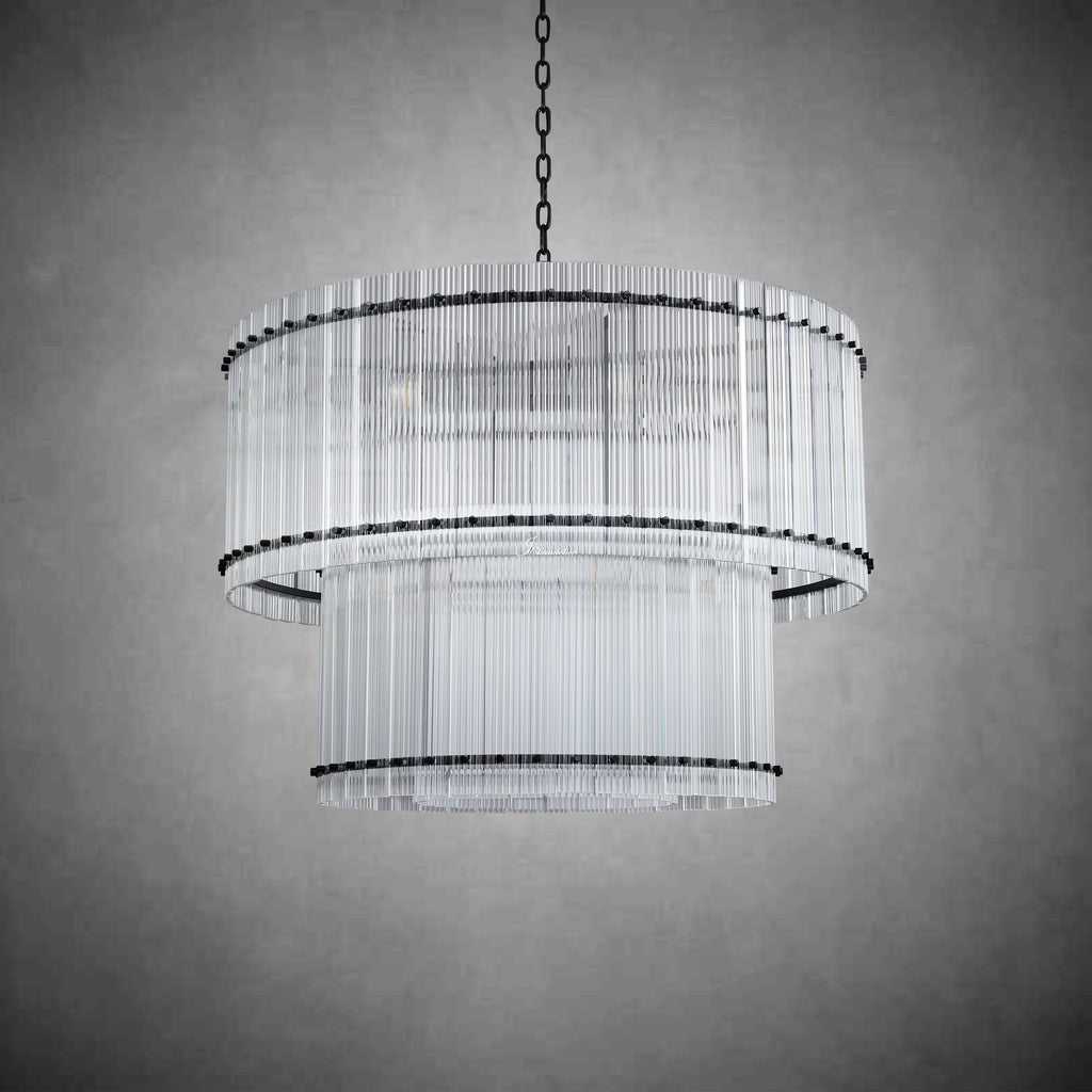 Sun Marcus 2-Tier Round Chandelier 48"