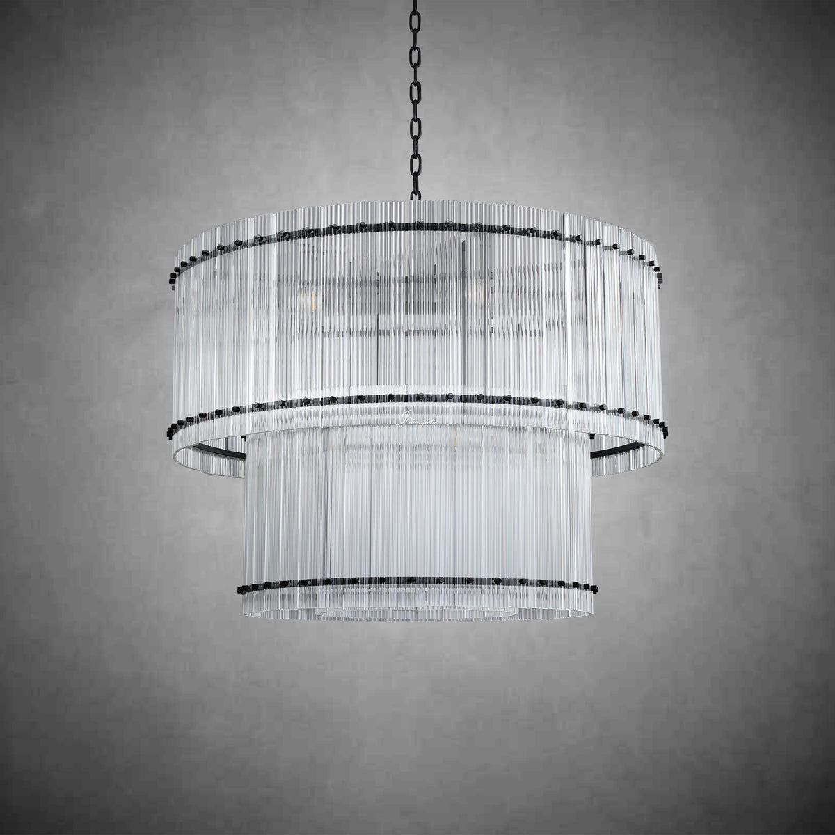 Sun Marcus 2-Tier Round Chandelier 48"