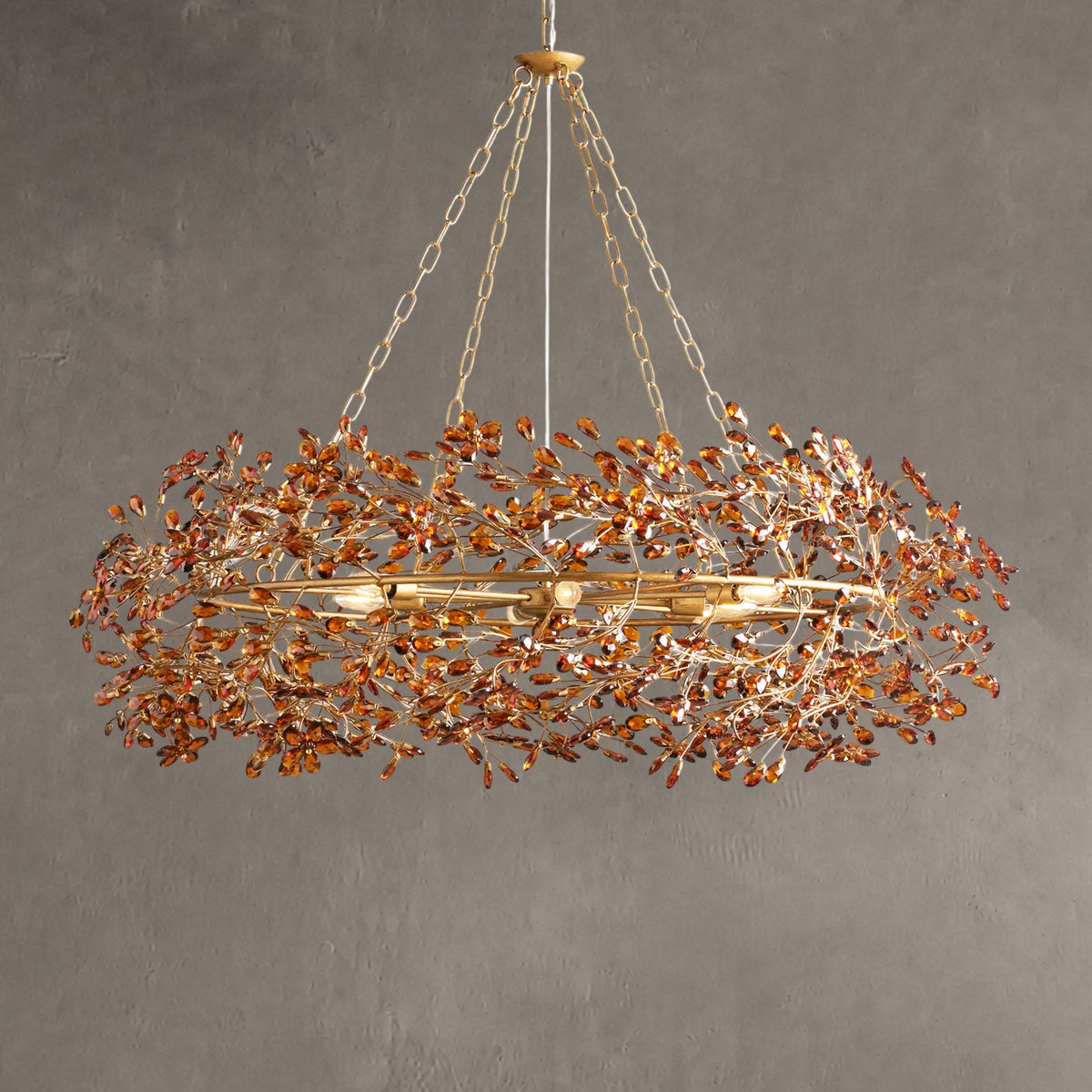 Roselle Crown Chandelier 39" 48" 60"