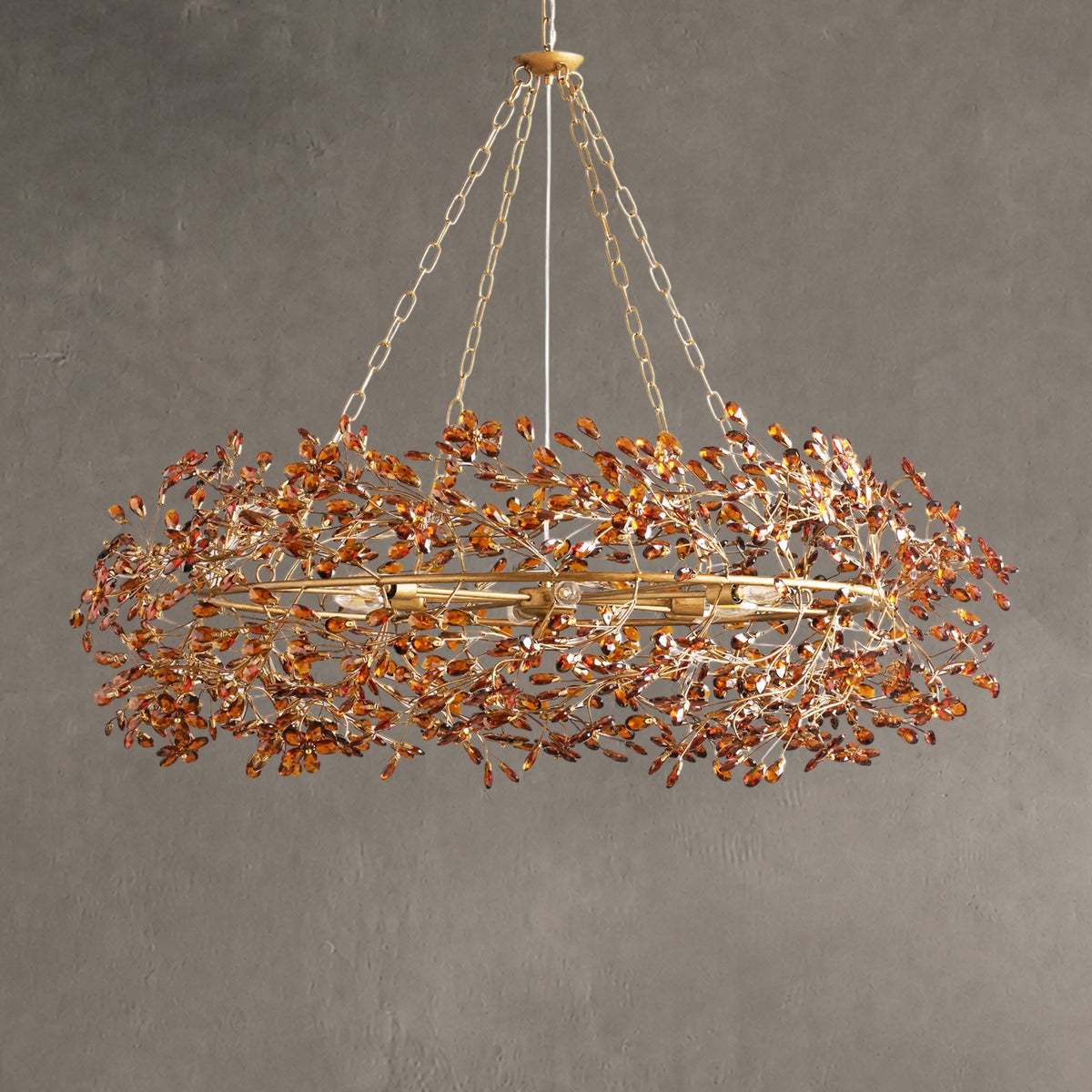 Roselle Crown Chandelier 39" 48" 60"