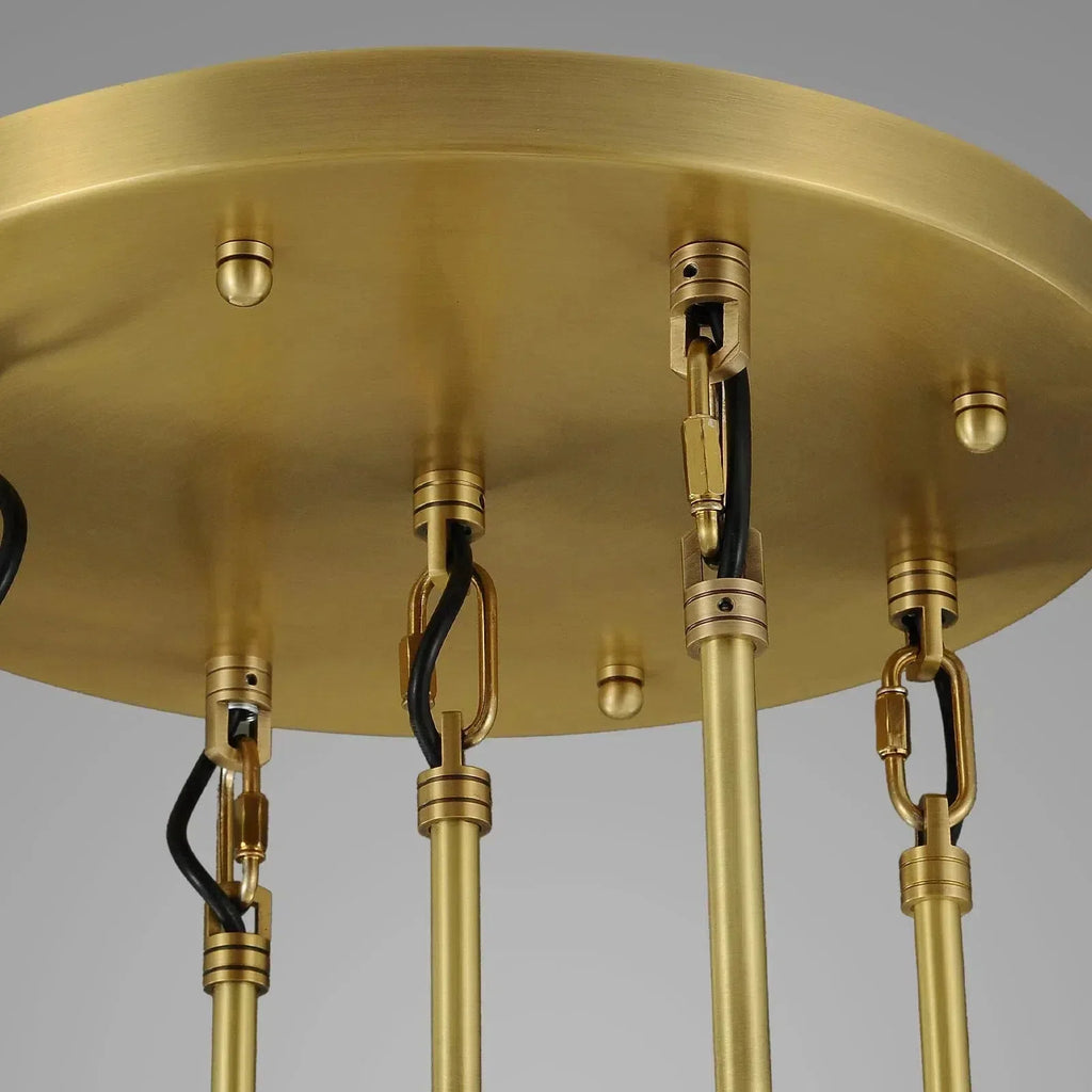 Raindrop Round Chandelier 5 Lights 14"D