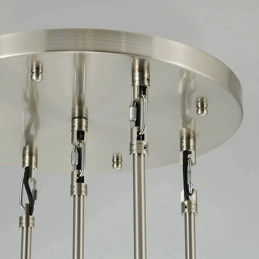 Raindrop Round Chandelier 5 Lights 14"D