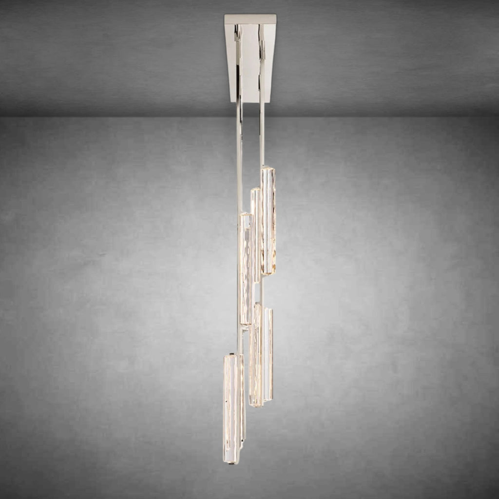 Auduban Crystal Linear Chandelier 54"
