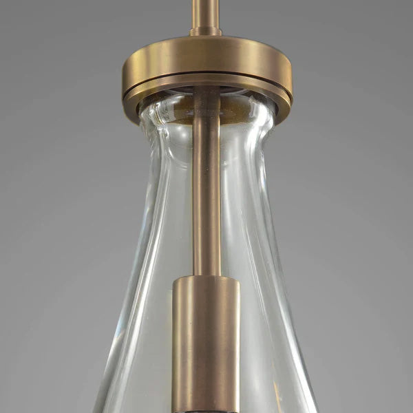 Raindrop Round Chandelier 5 Lights 14"D