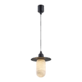 Nordic Alabaster and Brass Minimalist Pendant Light