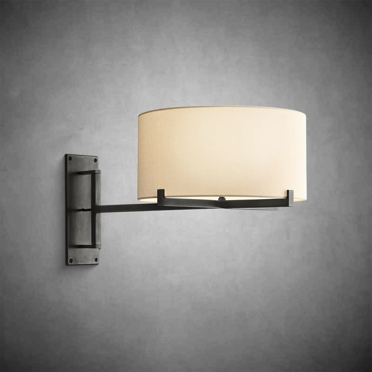 Paricia Drum Shade Swing-Arm Sconce