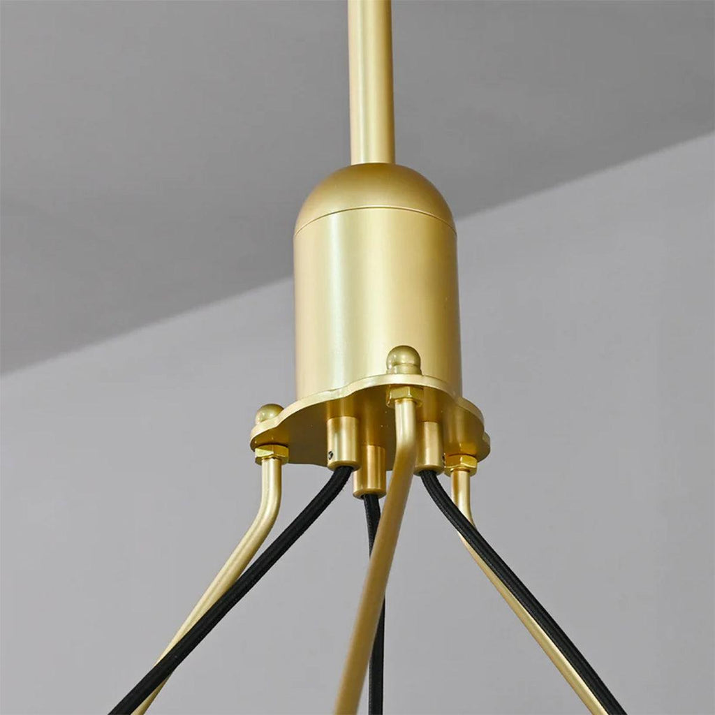 Camina Vintage Candelabra Round Chandelier 50"