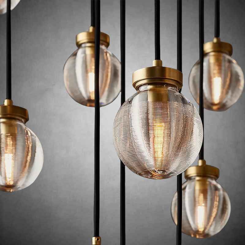 Pearls Round Chandelier 22"
