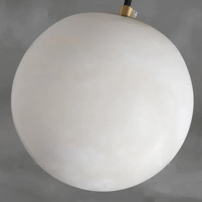 Hansa Alabaster Ball Pendant Light, Island Mini Pendant Light