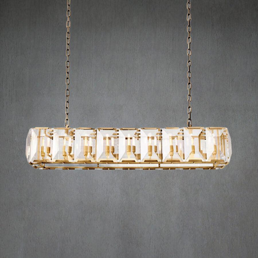 Harlew Crystal Rectangular Chandelier42''54''62''74"
