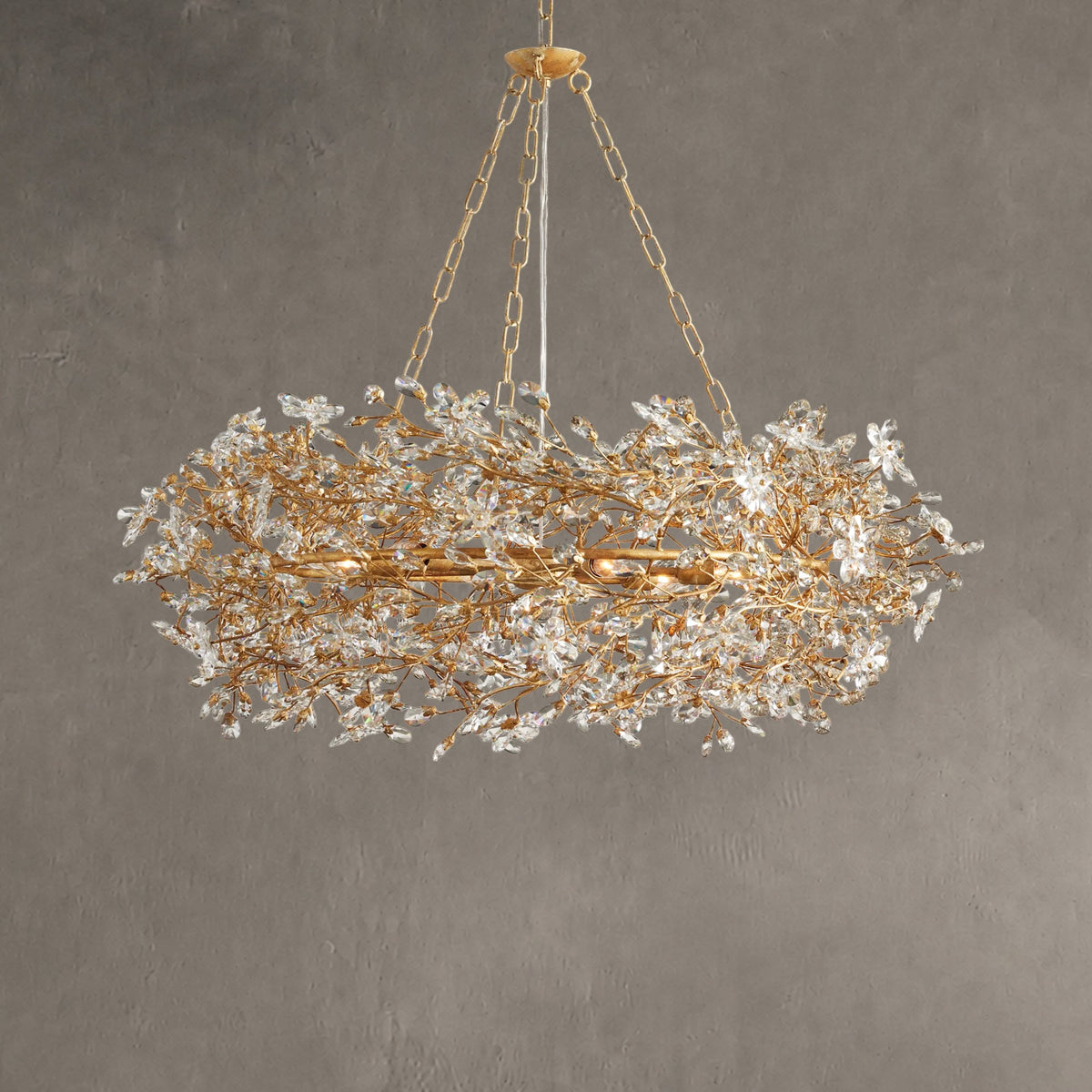 Roselle Crown Chandelier 39" 48" 60"