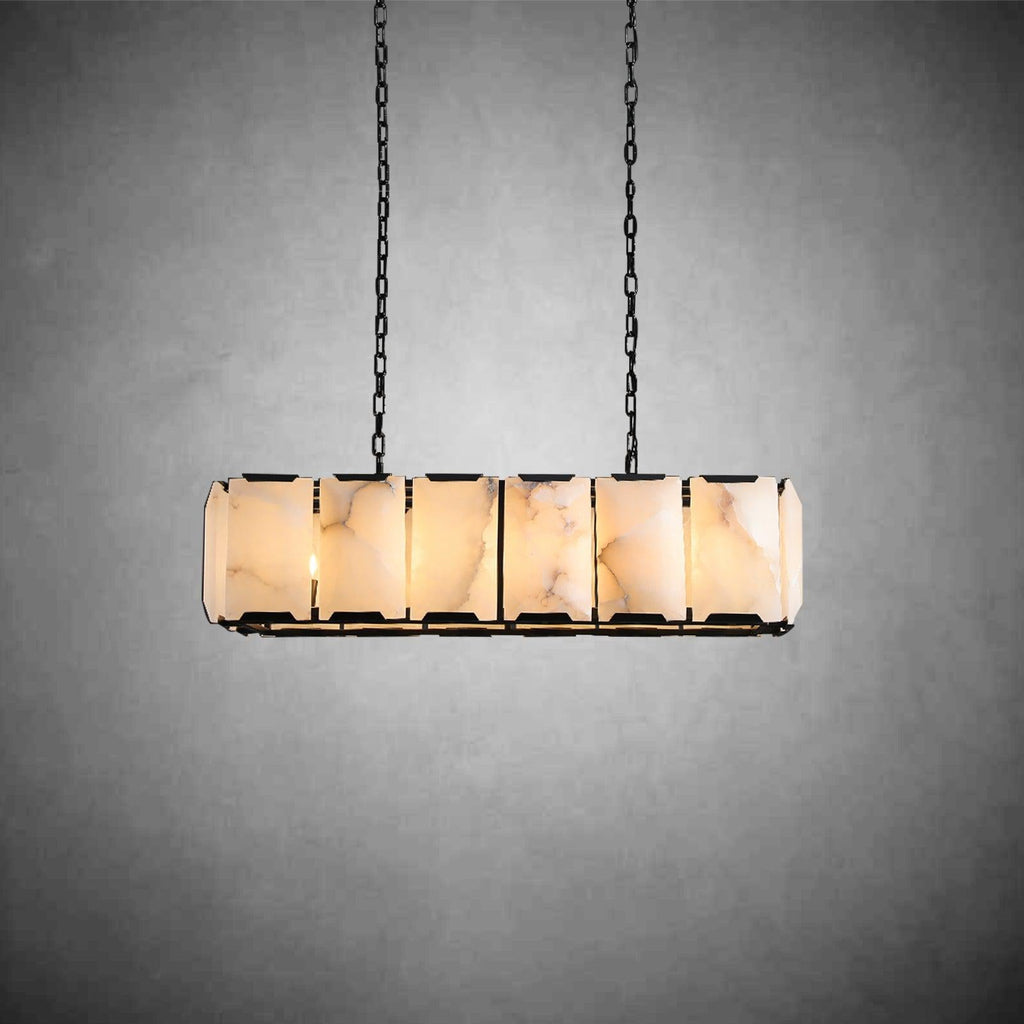 Harlew Calcite Rectangular Chandelier 42"54''62''74''