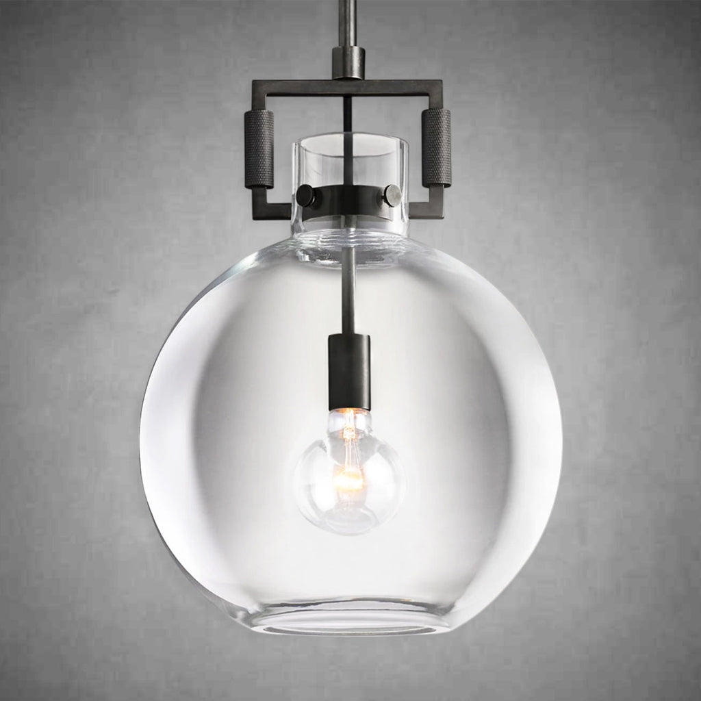 Machine Glass Globe Pendant