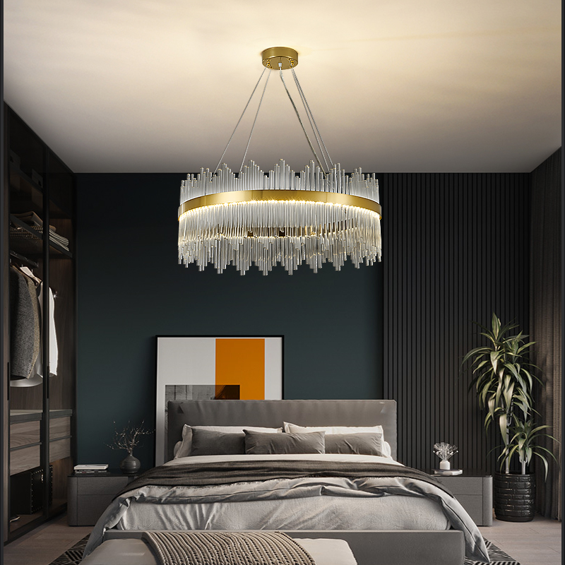 Skylar Round Glass Chandelier