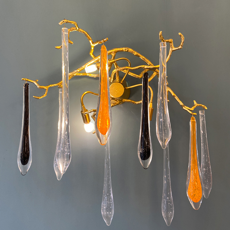 Agnes Branch Crystal Wall Sconce