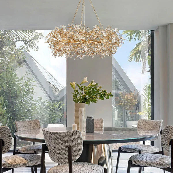 Roselle Crown Chandelier 39" 48" 60"