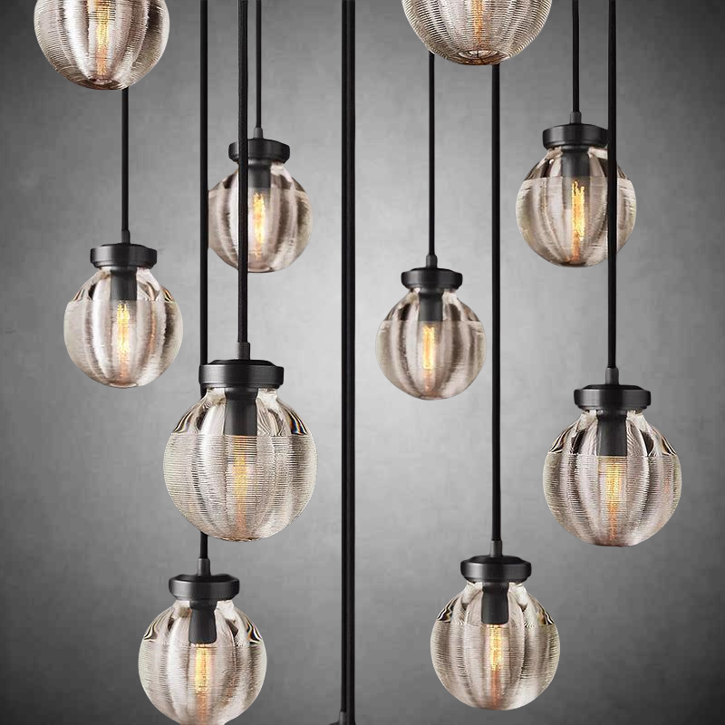 Pearls Round Chandelier 38"