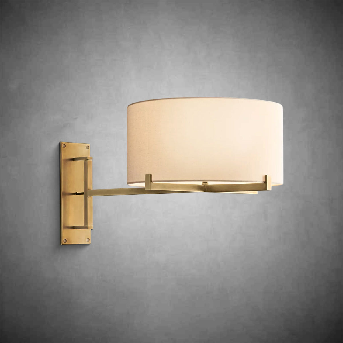 Paricia Drum Shade Swing-Arm Sconce
