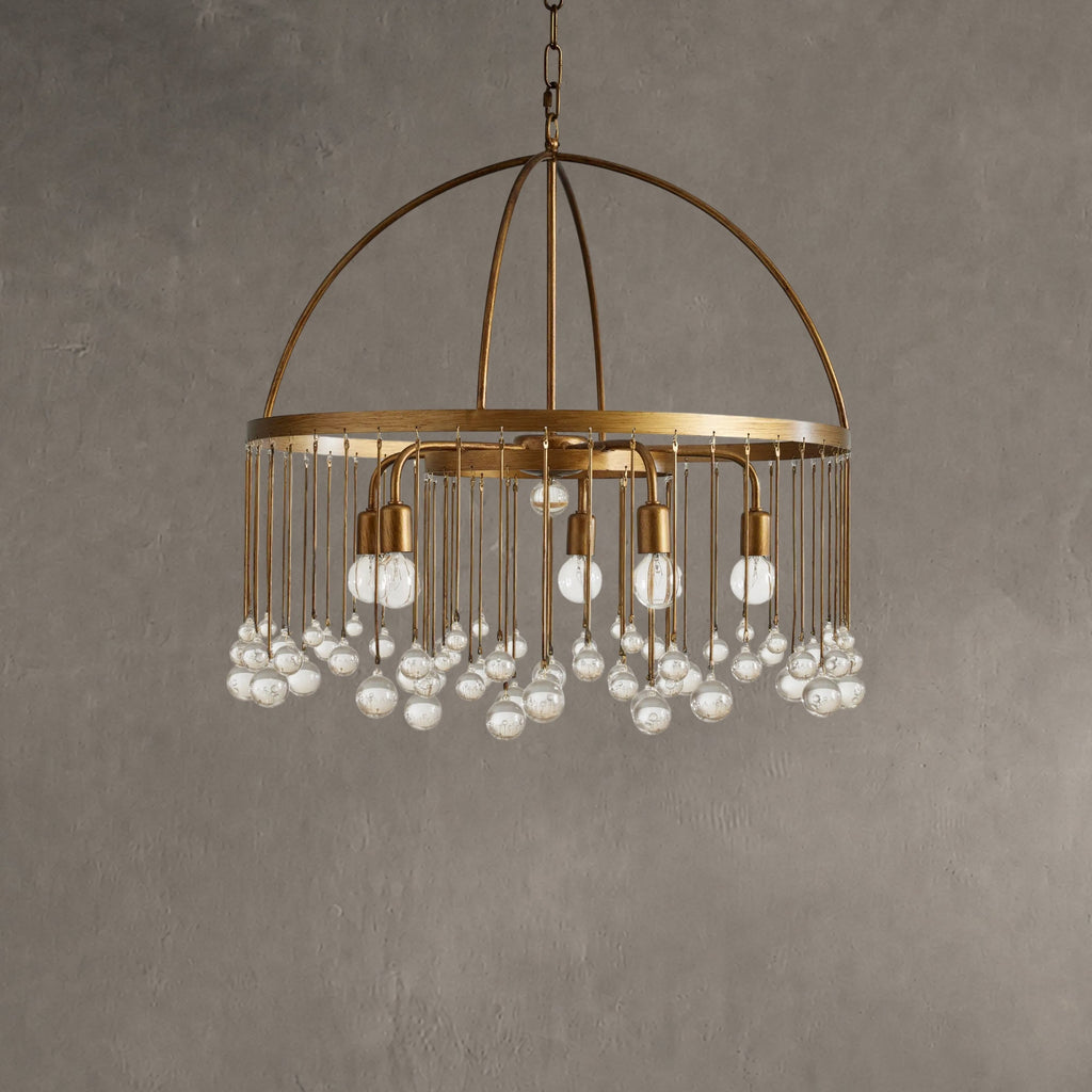 Aurelle Crystal Ball Round Chandelier 5 Light / 8 Light