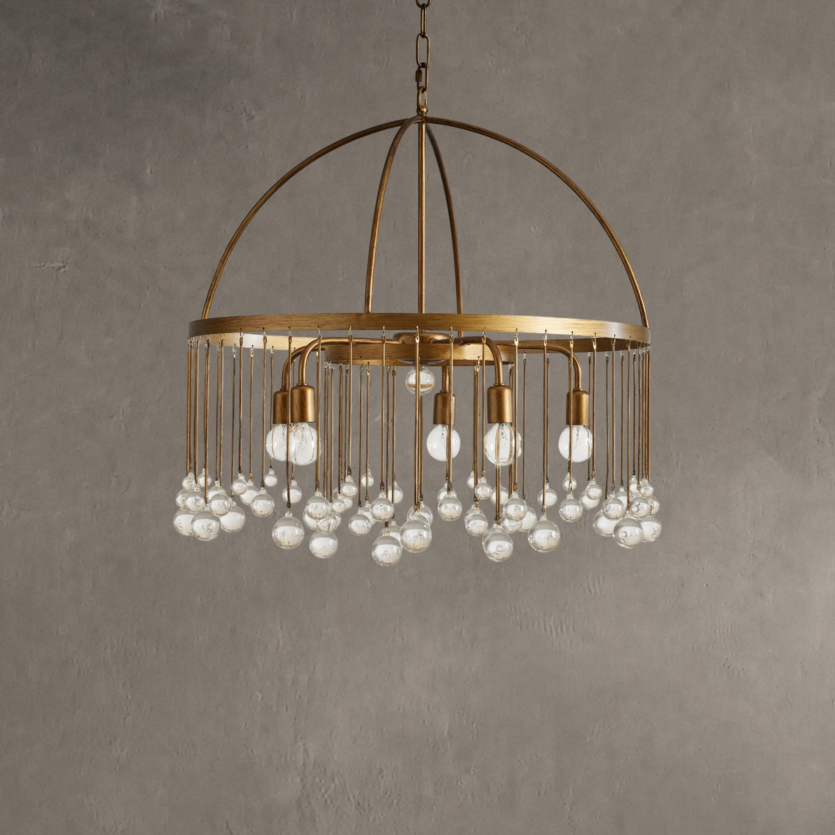 Aurelle Crystal Ball Round Chandelier 5 Light / 8 Light
