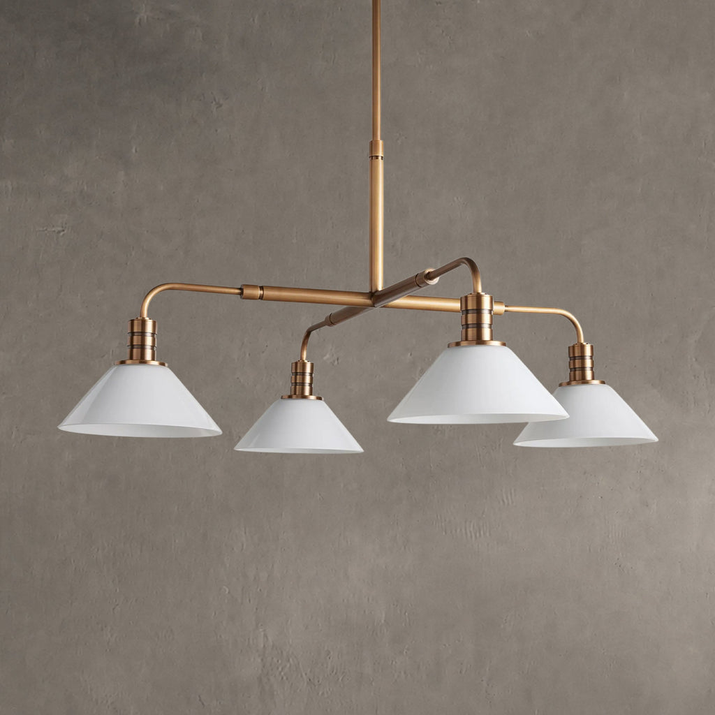 Torvane Glass Round Chandelier 30'' 52''