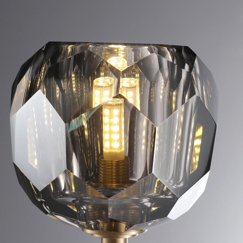 Bille De Crystal Ball Grand Double Wall Sconce