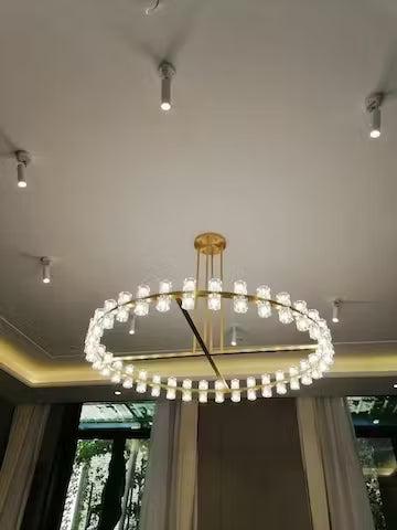 Arcachen Crystal Round Chandelier 36"
