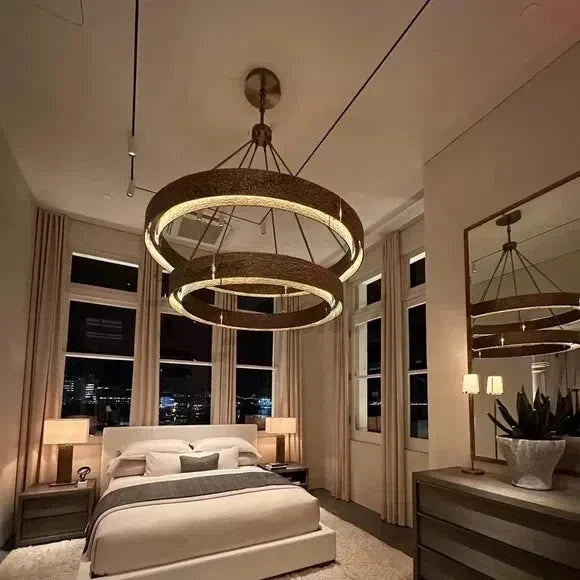 Veuvery Round Chandelier D36"