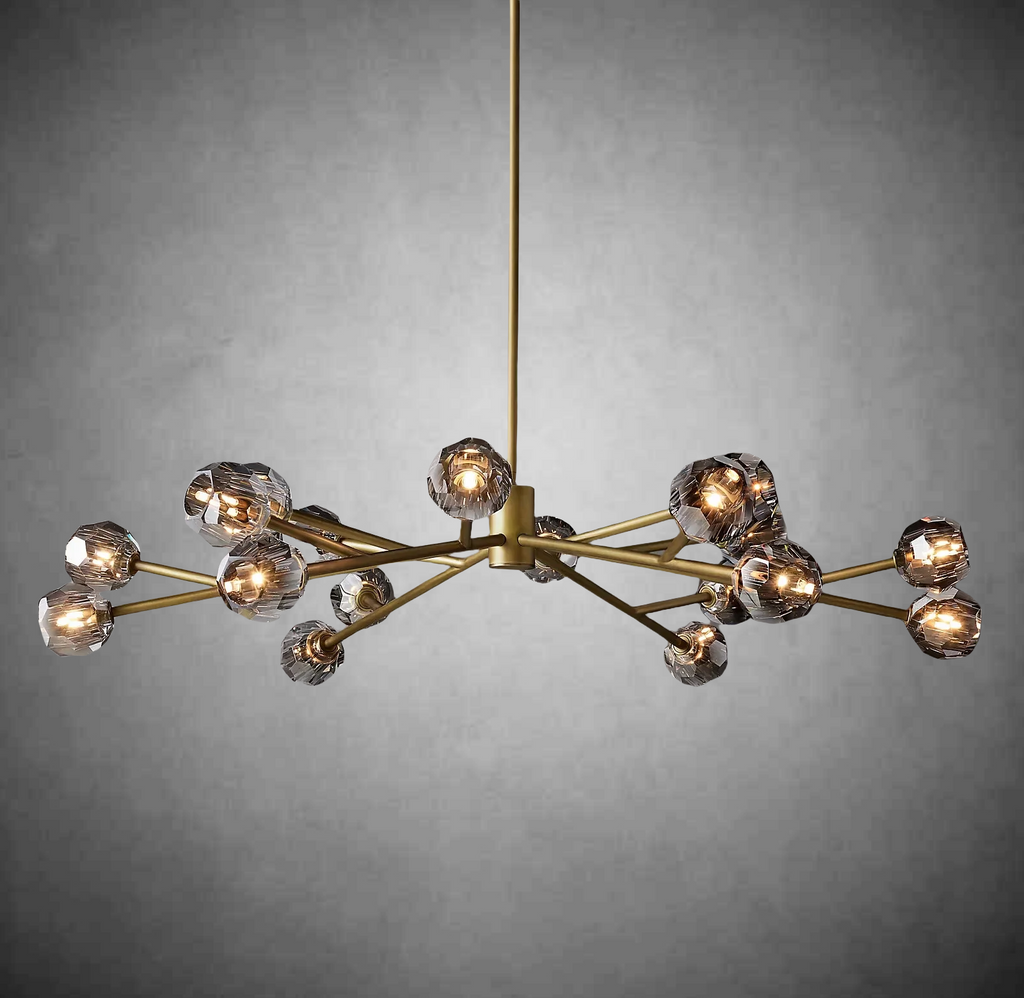 Bille De Crystal Glass Round Chandelier 24"36"48"60"72"