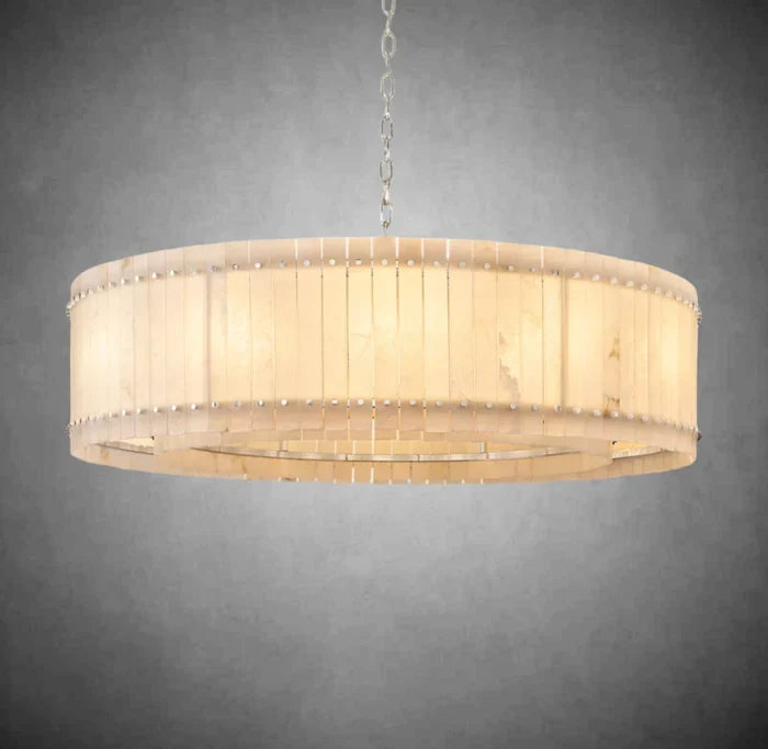 Sun Marcus Alabaster Round Chandelier