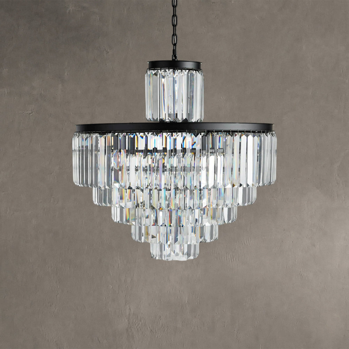 Elegant Lyndore 22-Light Crystal Chandelier with Bronze Finish