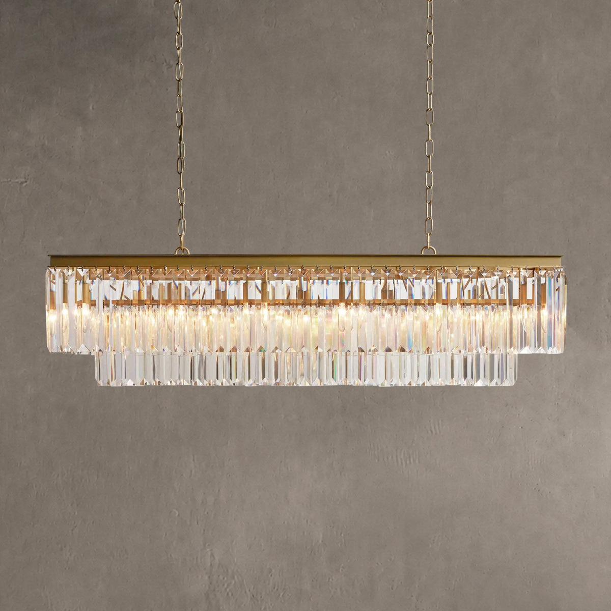 Lyndore Tiered Rectangular Chandelier