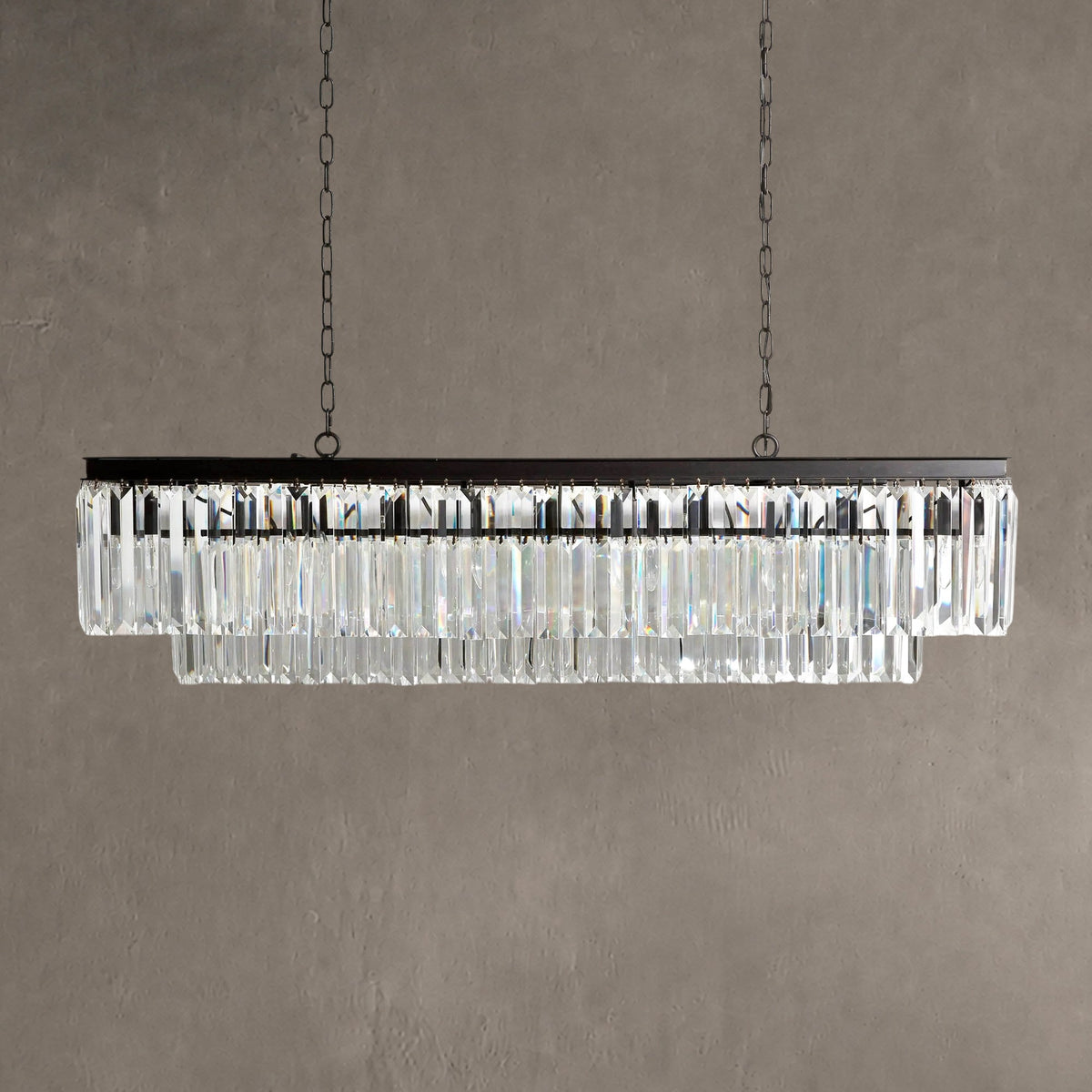 Lyndore Tiered Rectangular Chandelier