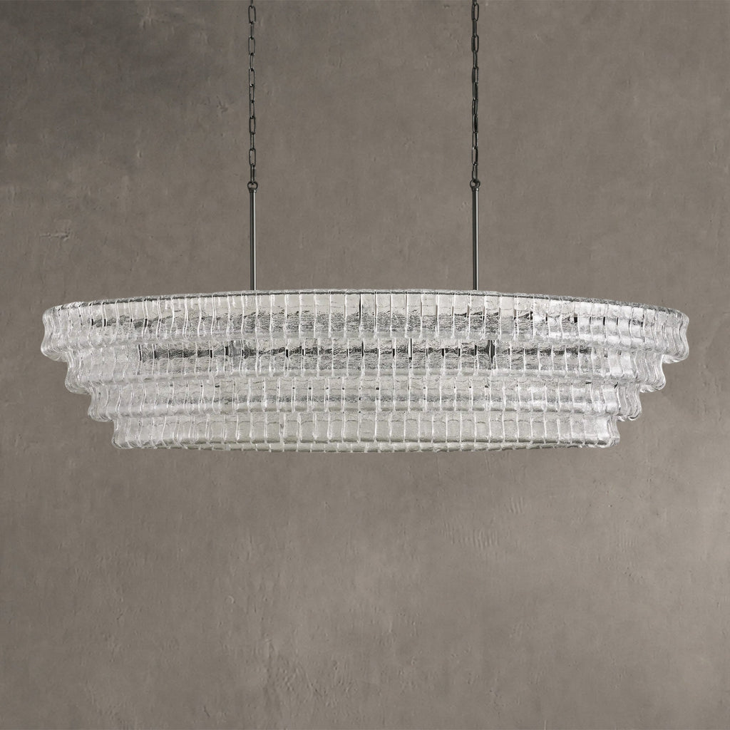 Ghiandor Glass Oval Chandelier 54''65''