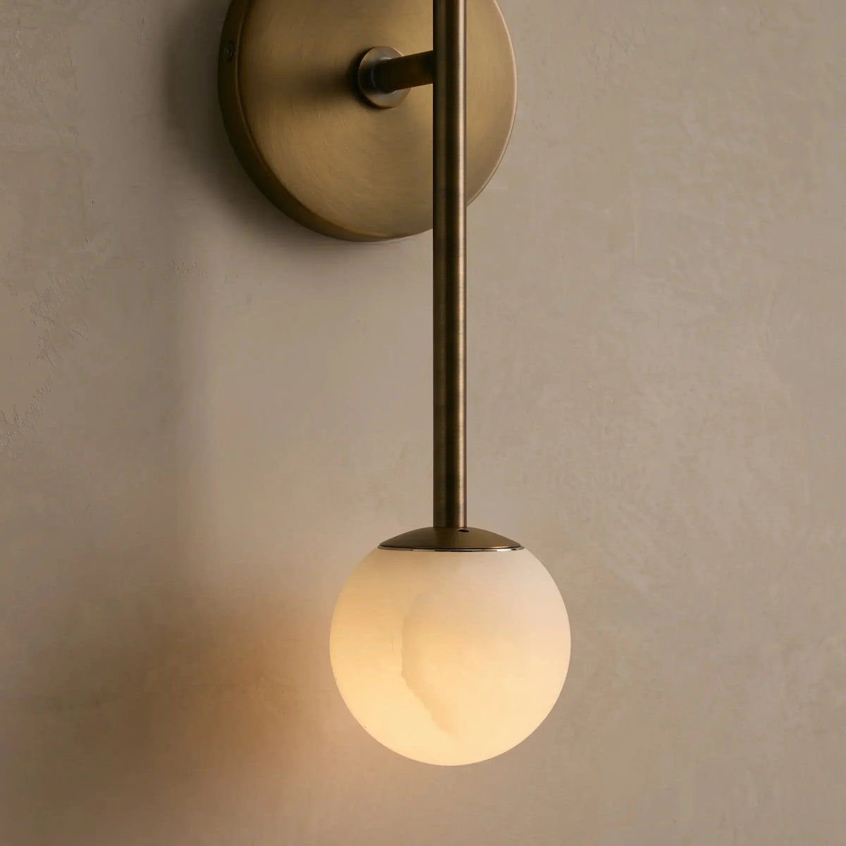 Marlbeau Double  Alabaster Sconce