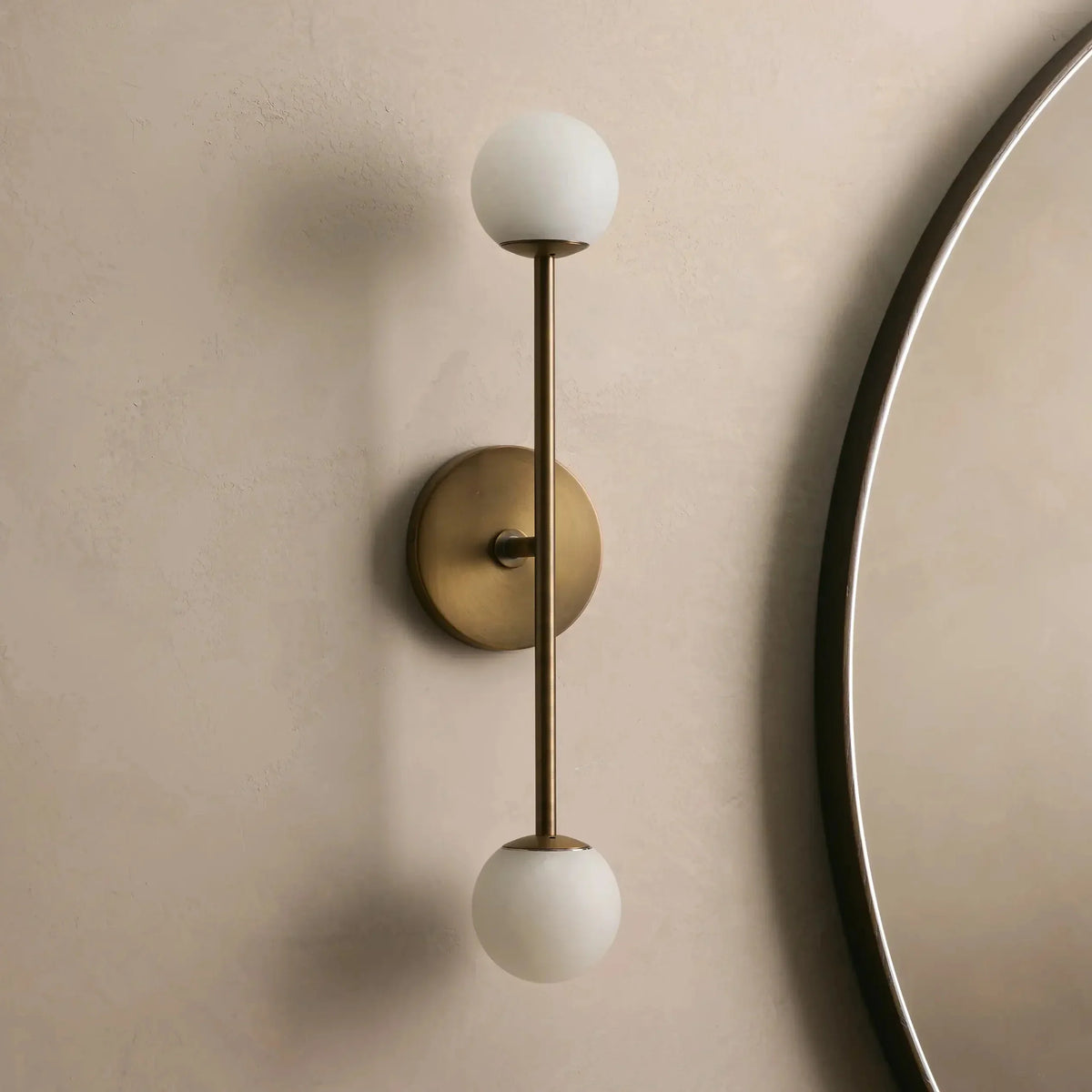Marlbeau Double  Alabaster Sconce